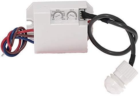 1 x Led - Einbau Mini - Bewegungsmelder - KME-230V / 1-800 Watt in weiß