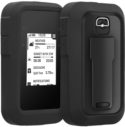 kwmobile Hülle kompatibel mit Garmin eTrex SE - Schutzhülle für GPS Handgerät in Schwarz