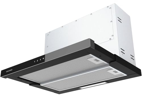 Oranier FLA690 Flachschirmhaube 90 cm Schwarz