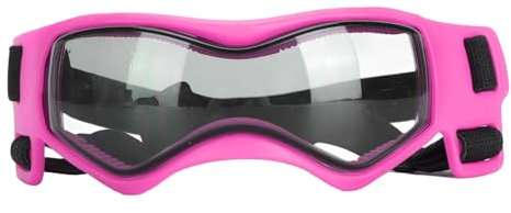 Hundebrille, Winddichte Welpen-Sonnenbrille, Stilvolle Hunde-Sonnenbrille, UV-Augenschutz, Hundebrille, Haustier-Sonnenbrille für den Außenbereich (PINK)
