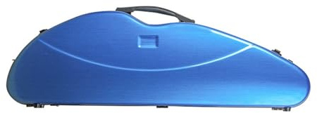 Geigenkasten 4/4 Violine Fall Leichte Tragbare Carbon Faser Kompression Beständig Dreieckige Violine Fall Violine Tasche Rucksack(Blue)