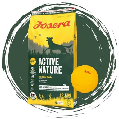 Josera - Hundefutter - Josera Exclusive ActiveNature - Trockenfutter mit Lamm & Geflügel für aktive Hunde 12,5 KG + Goodie Frisbee