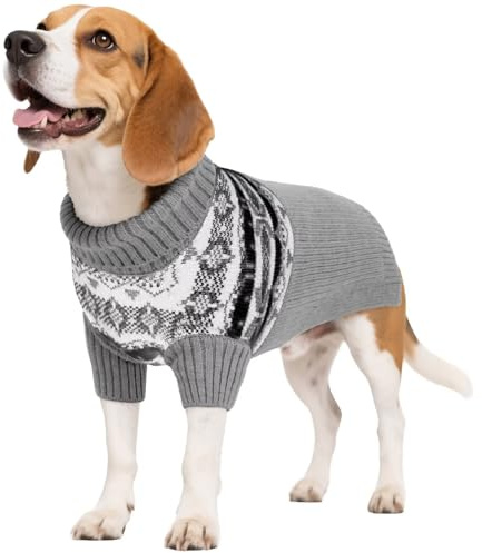 IECOii Maglione per Cani XXL, Maglione per Cani di Taglia Grande, Maglione Natalizio per Animali Domestici per Cani Extra Large, Felpa a Collo Alto per Cani Maglia Abbigliamento Invernale per Cani