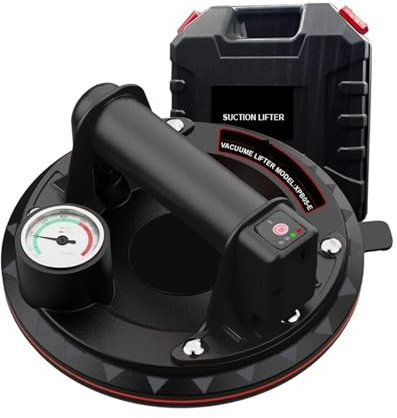 Ventosa a vuoto, Ventose motorizzate da utilizzare su superfici ruvide for piastrelle e lastre di vetro portage. Manometri visibili da 8 pollici.