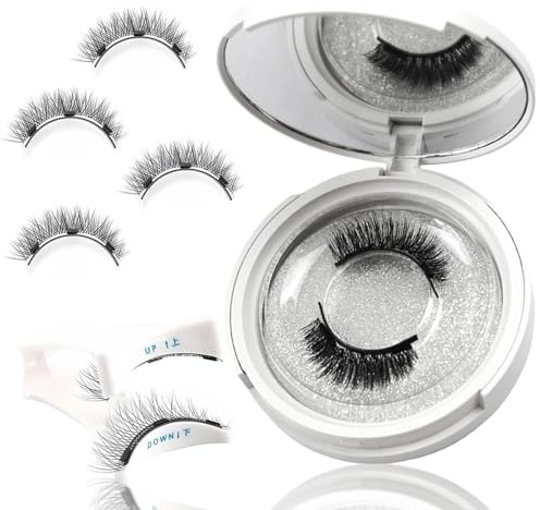 2PCS Magnetic Eyelashes with Applicator – Natural Look, Reusable & Easy to Wear. No Glue or Eyeliner Needed, Effortless Application & Removal for Stunning Lashes