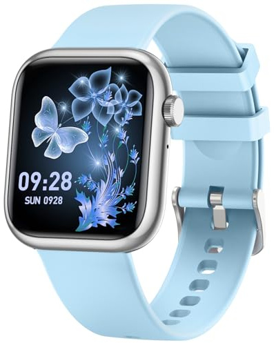 TAOLOON Reloj Inteligente Mujer Smartwatch con Llamada: 1.83'' Digital Smart Watch con Bluetooth Impermeable IP67 Pulsómetro/Monitor de Sueño 123 Deportivos Pulsera Actividad para iPhone iOS Android