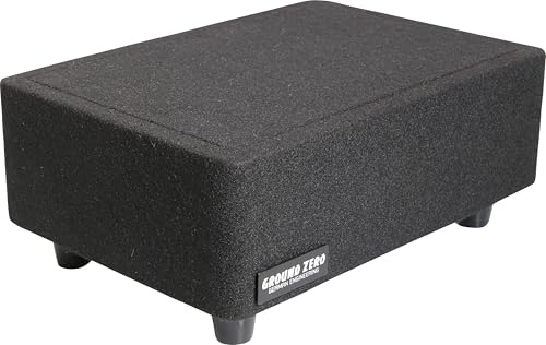Ground Zero GZCS 20SUB-ACT Aktiv-Gehäusesubwoofer, 20cm, 250W RMS, 50-150Hz, Downfire, 9-16V, Holz