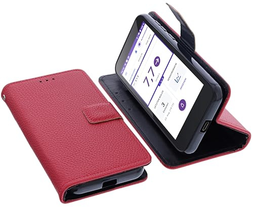 foto-kontor Housse Compatible avec Omnipod 5 PDM contrôleur Rouge avec découpe pour la caméra
