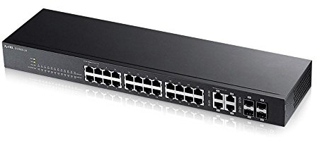 Zyxel Switch Ethernet 24 Ports Gigabit Web Manageable avec 4 Ports Uplink Gigabit [GS1920-24]