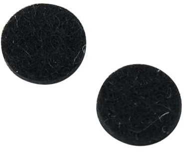 GEWA Anschlagfilz Saxophon Fingerplättchen, Farbe schwarz, Durchmesser 12 mm, Stärke 2 mm, Packung 25 Stück