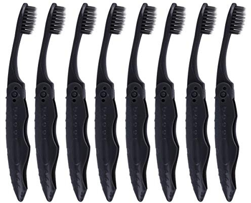 8st Zusammenklappbare Zahnbürste Weiche Zahnbürste Aus Nylon Super n Für Männer Aus Bambus Extra Weiche Reisen P.p. Weiches Fell Werkzeug