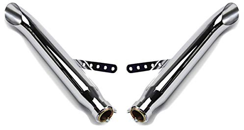 Set 2X Pot d'échappement Turn Out pour Chopper Custombikes Caferacer TO3