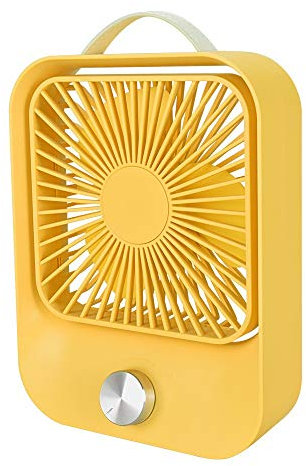 Ventilatore da tavolo USB, ventilatore desktop per ufficio per l'ufficio all'aperto, ventilatore silenzioso Piccolo ventaglio silenzioso 2400mAh 60 ° Rotazione Velocità portatile Velina di regolazione