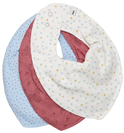 Pippi Unisex babyhaklapp, Barock ros, one size