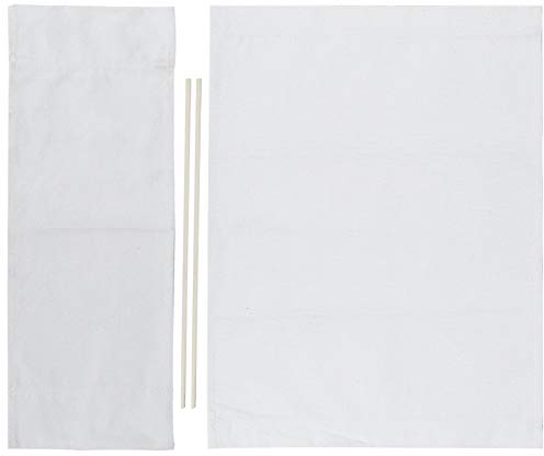 lyrlody Regiestuhlbezug, 1 Satz Regiestuhl Canvas Ersatzsitz Tragbare Klappstühle Abdeckung Kit Canvas Material Tuch Haushaltsbedarf Möbelzubehör(Weiß)