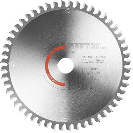 Festool Kreissägeblatt HW 168x1,8x20 TF 52 LAMINATE/HPL