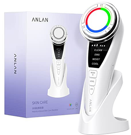Facial Device,ANLAN Upgrade Face Massager Deep Cleanser Makeup Remover with Cotton and Shorten Pore Cleaning Time at-Home Beauty Instrument Improve Anti-Wrinkle Absorption Skin