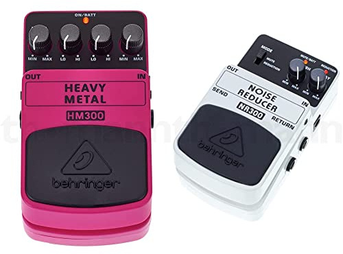 Behringer HM300 Heavy-Metal-Distortion-Effektpedal & NOISE REDUCER NR300 Ultimatives Effektpedal zur Rauschunterdrückung