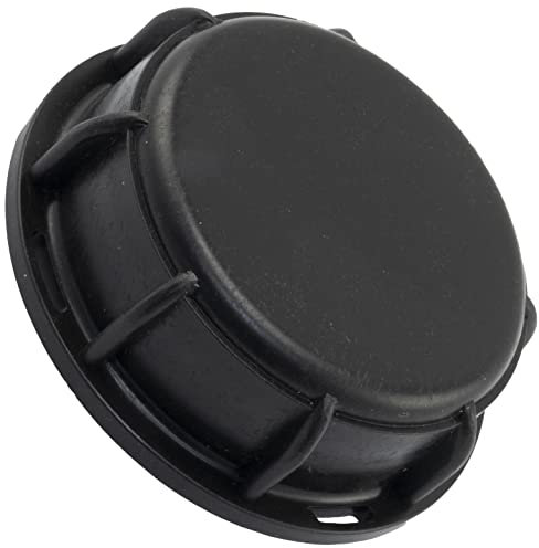 AERZETIX - C63598 - IBC/GRV tapón Tapa S60x6 para Tanque con Paso de Rosca 6mm 2 - en plástico - Color Negro - ppara depósito de Agua riego líquido Manguera jardín