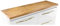 paplinskimoebel Lavabo encimera para lavabo, 120 x 40 x 3,6 cm, colores a elegir, blanco y negro, aspecto de roble mate (roble Lancelot mate)