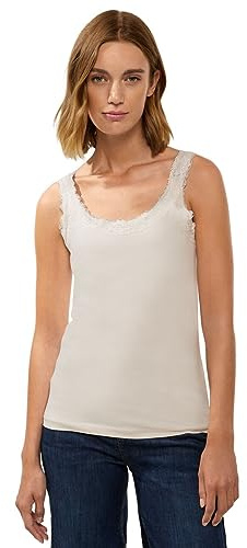 Street One A320031 Top in Pizzo, Bianco Lucido, 44 Donna