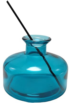 Botellas difusoras de vidrio, frascos difusores de aceites esenciales, soportes de juncos, accesorios de fragancia, uso para difusor de varillas de aceites esenciales (azul hielo)