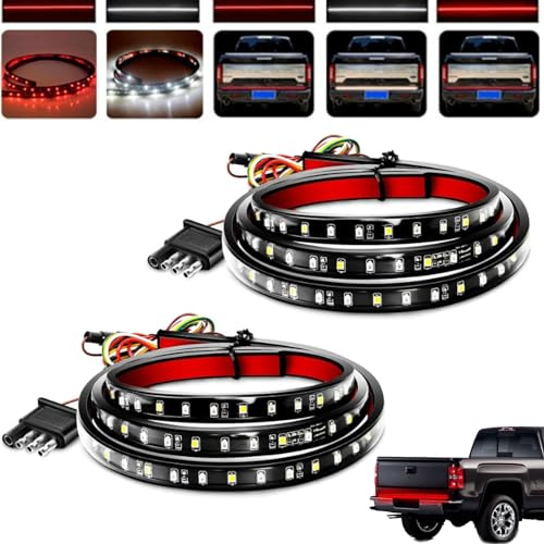 behound Etizol Lights,Tailgate Light Bar 48/60in LED Tailgate Light Strip,Etizol Outdoor Smart Lights,Etizol LED Tailgate Lights Turn Signals Driving And Reversing Lights (60in*2)