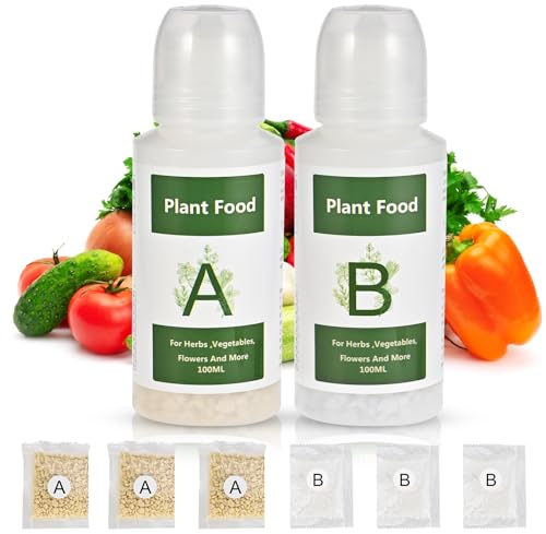 Tigvio 800ml Hydroponic Nutrients A&B for Aerogarden Plant Food Growth