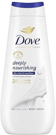 Dove Advanced Care Deeply Nourishing Body Wash body cleanser with skin-natural nutrients for instantly lotion-soft skin 400 ml