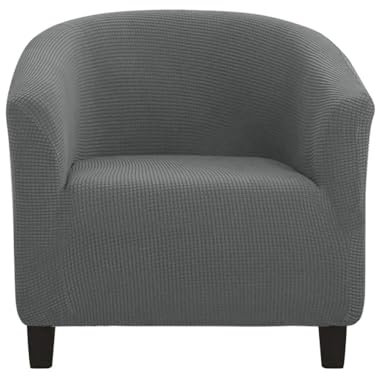 Morbuy Sesselbezug Stretch, Sessel Überzug Universal Sesselhussen Waschbar Sesselüberzug Hussen Cocktailsessel Clubsessel Überzug Weich & Elastisch (Grau)