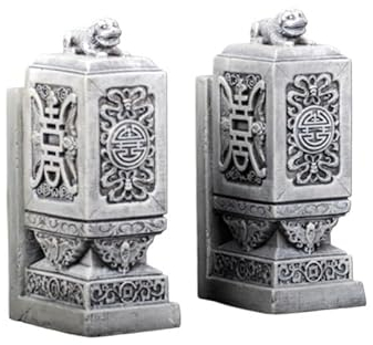 GLigeT Vintage-Regal, Buchstützen, Schreibtisch, Heimdekoration, Ornamente, Buchständer, Buchaktenaufbewahrung, Hotel-Vintage-Bücherregal