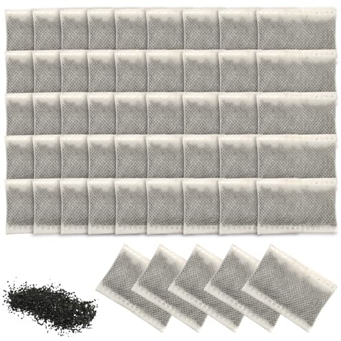 MEGYAD Lot de 50 filtres à eau distillés en noix de coco pour distributeur d'eau et purificateur d'eau pour animaux de compagnie