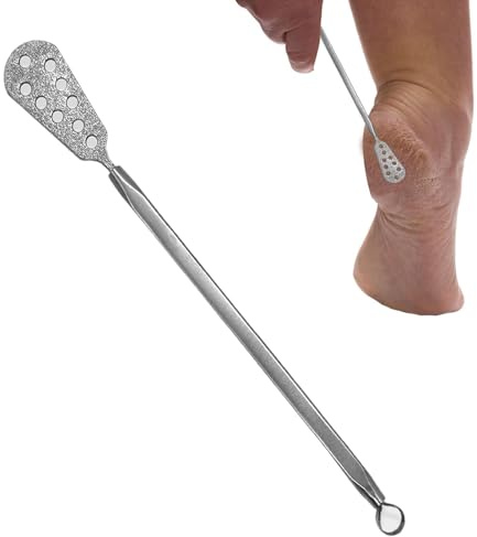 Lima manuale per piedi in acciaio inox – Rimozione manuale dei calli in acciaio inox | Rimozione calli portatile riutilizzabile, strumenti per la cura dei piedi per talloni, suola dei piedi | acciaio | Rimozione calli portatile riutilizzabile, strumenti per la cura dei piedi per talloni, suola dei piedi