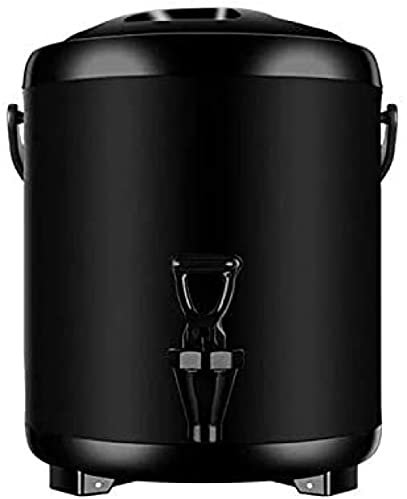 XWBLDBDFC Garrafas de café y té de 6L/8L, dispensadores de agua fría y caliente, dispensador de bebidas con fuente de grifo, botellas aisladas, retención de calor, cubo de leche de soja, 6 L