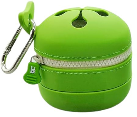 Caja de basura de silicona para exteriores, resistente al agua, contenedor de basura elástico para mochila y senderismo | Contenedor de basura portátil de viaje, contenedor de cebo plegable para