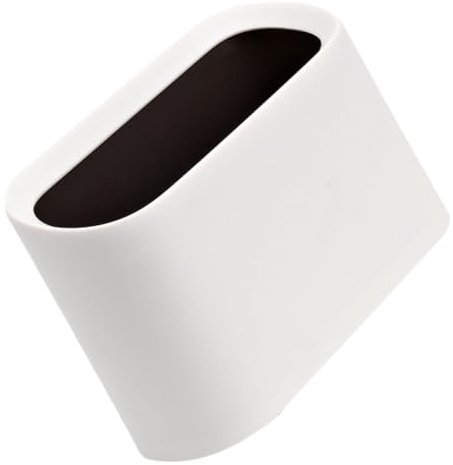 Ciieeo Mini Poubelle Ménage Bureaux Ordures Moderne Corbeille Pour Vie Tout Petit Pouvez Poubelle De Comptoir Bac De Déchets Mince De Bureau De Table Plastique Blanche
