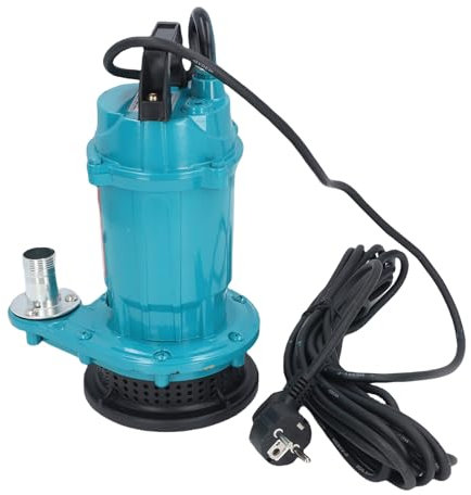 Pompa Sommersibile 10 M Testa 450W 2860R/Min Velocità del Motore, Diametro di Uscita 1in, con Cavo di Alimentazione 7 M, per Alluvioni, Stagni, Piscine (Plug 220v)