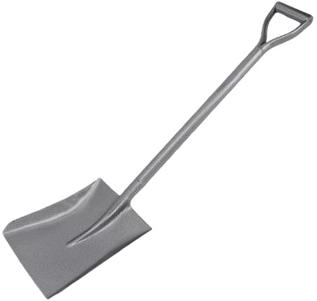 Fafeicy 100 Cm de Fouille à Pellette à la Tête Plate en Acier Manganèse, Pelle à Poignée D Courte pour Le Jardinage de Travail de Travail