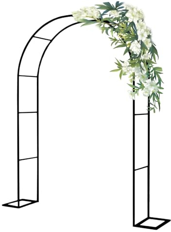 Arche de jardin en acier vert pour mariage extérieur et décoration intérieure, treillis durable pour plantes grimpantes, 3 m x 2,2 m x 25 cm, parfait pour la cour et les espaces de jardin