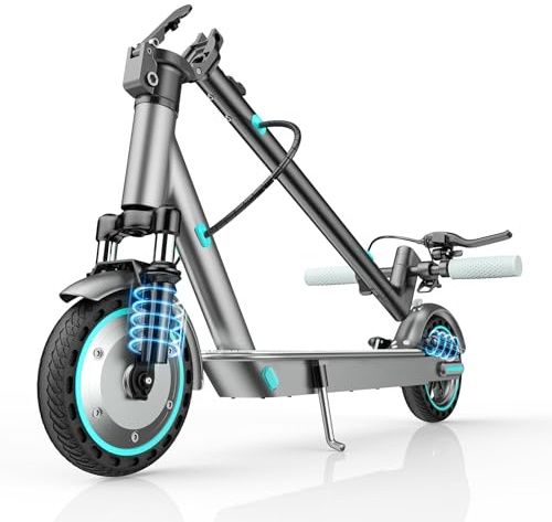Monopattino Elettrico Adulto, Scooter Elettrico Pieghevole 350W/500W, Batteria 36V 10.5Ah/15Ah, Autonomia di 30/35/45KM, Velocità Massima 25 km/h, Doppia Frenata, Controllo App