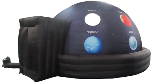 Cúpula de proyección inflable con soplador de aire y alfombrilla para uso educativo y de eventos en escuelas, museos y centros de ciencias