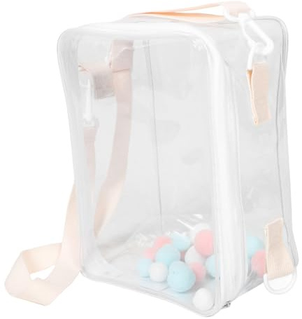 iplusmile Bolsa Transparente para Muñecas Correa Bolsa de Almacenamiento Portátil de PVC Resistente y Cierre de Cremallera para Figuras Coleccionables