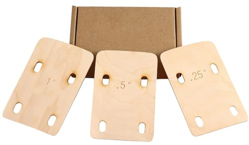 3Pcs Solido Legno D'acero Piastra Protezioni 0.25 0.5 1 Grado Spessore Chitarra Collo Spessori Per Riparazione Giocatore Collo Rondella Protezioni