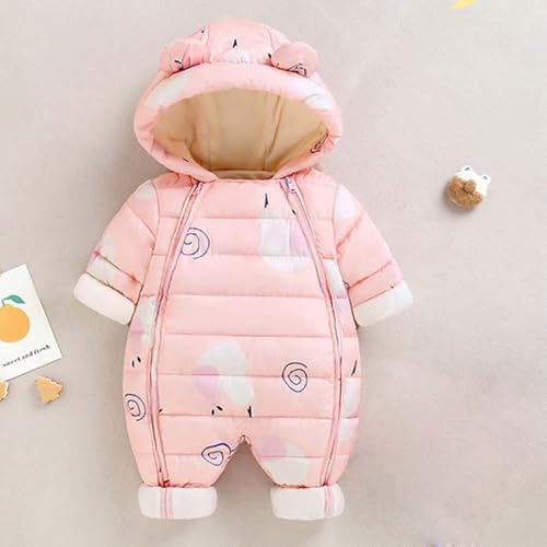 Pagliaccetto Neonato Invernale - Piumino Invernale per Bambini, con Cappuccio, per Bambini, Caldo, Tuta da Neve, Piumino con Cerniera