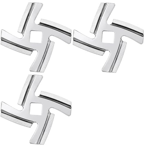 3 coltelli tritacarne in acciaio inox da 46 mm, lame di ricambio per tritacarne manuale ed elettrico, di alta qualità, per carne tritata succosa, hamburger, polpette