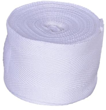 QUILSTM Boxbandagen, Handgelenkstützbandage, Trainingsbandage für Kickboxen, Muay Thai, gewährleistet volle Sicherheit und Komfort bei Stößen, elastische Bandagen, , Weiß , 5m