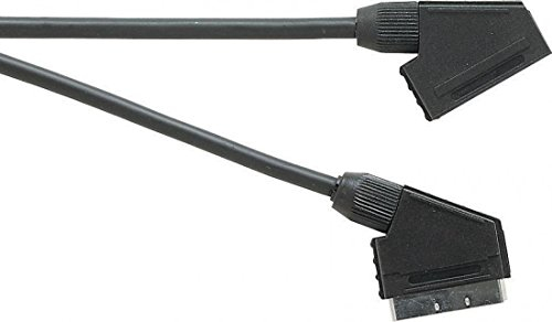 Electrovision – Cavo scart maschio/scart femmina Multi conduttore schermato Nero 5 m