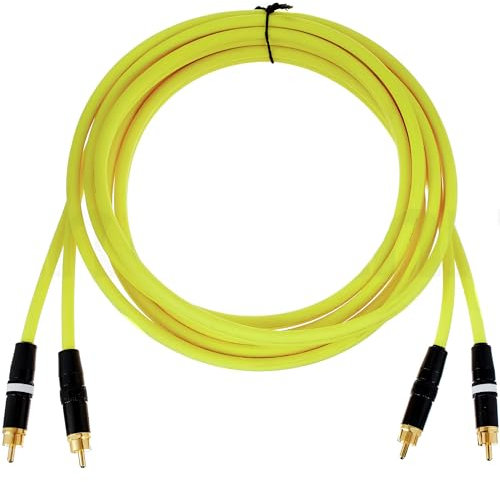Cordial CEON DJ Y Audio Cable [(m)/(m)] 1.5m (Yellow) - Câble Audio