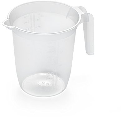 Addis Plastic 1 litre Measuring & Mixing Jug with handle, Clear