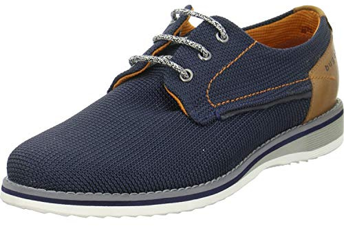 Bugatti Zapatos Derby 311684036900 para Hombre, Azul Azul Oscuro 4100, 9.5 UK